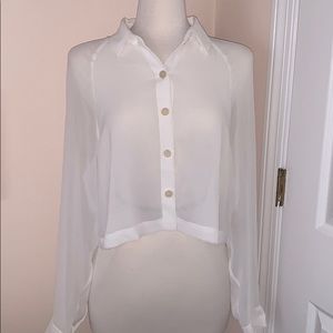 NEW WITH TAGS White Button Blouse